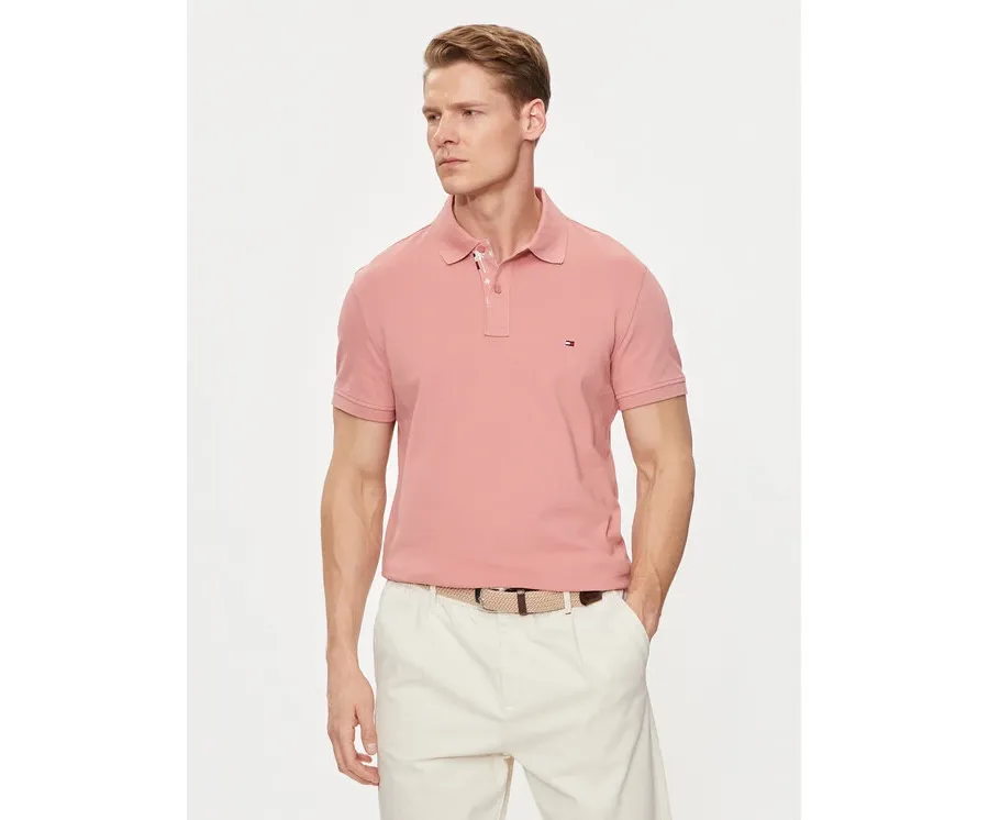 obrazek 1 Tommy Hilfiger Polo Palm Under Collar MW0MW34738 Różowy Regular Fit