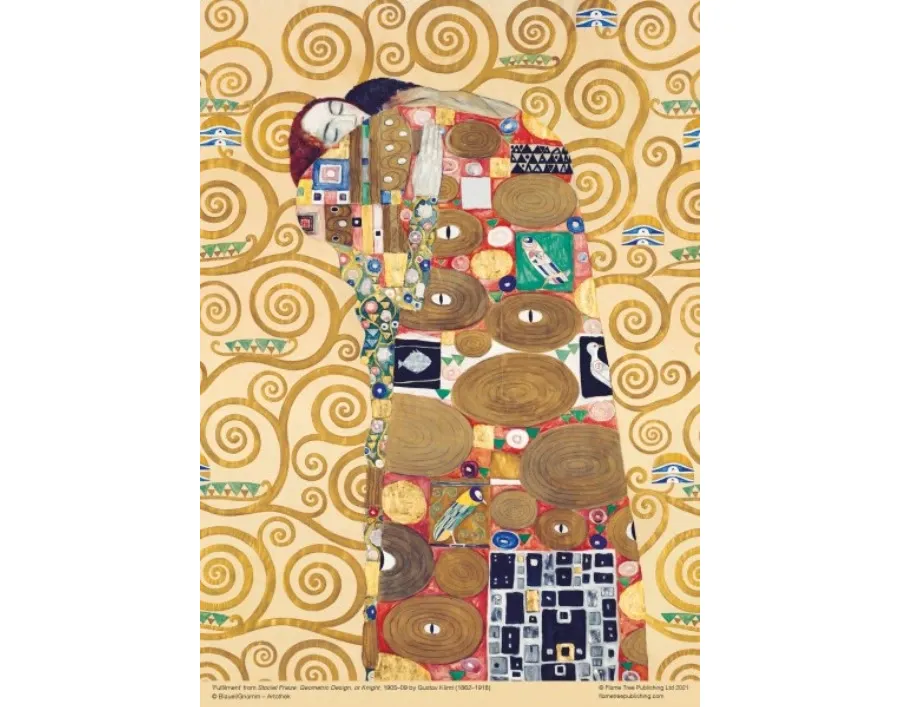 obrazek 3 Puzzle dla dorosłych Gustav Klimt: Spełnienie - Flame Tree Publishing