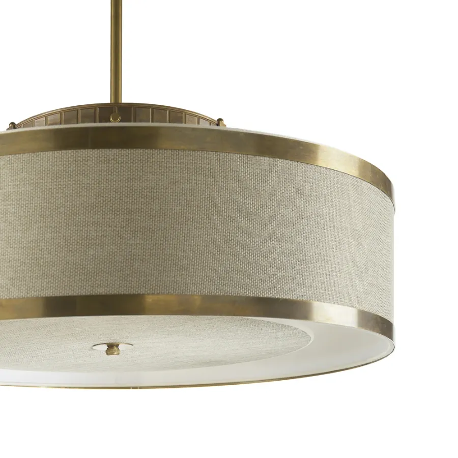 obrazek 3 Lampa wisząca z litego mosiądzu H.84xL.92xP.92 cm