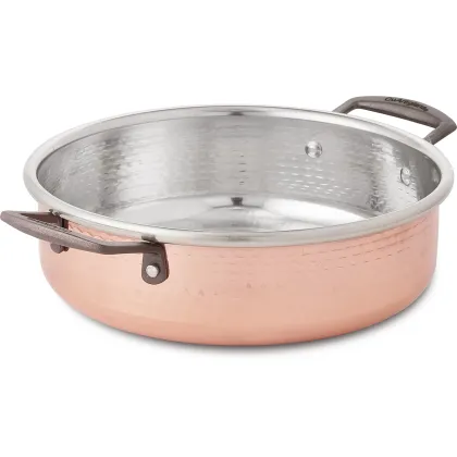 Zdjęcie Rondelek płytki 2 uchwyty indukcyjny średnica 28cm - Cu Artigiana