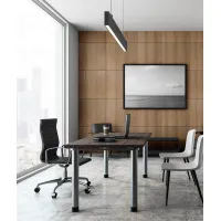 Zdjęcie 60x60x1,1 cm LD (Lamele) panel frezowany MDF fornir dębowy - ozdobna dekoracja ścienna 3D