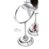Picture Brass table mirror with magnification (2×) for a unique interior - Il Paralume Marina