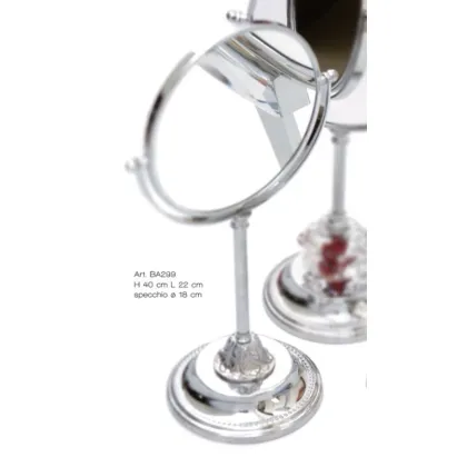 Zdjęcie Stołowe mosiężne lusterko z powiększeniem (2×) do wyjątkowego wnętrza - Il Paralume Marina