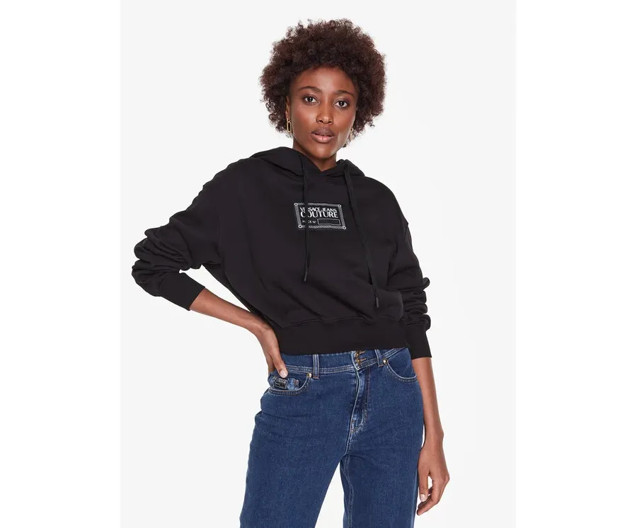 obrazek 1 Versace Jeans Couture Bluza 73HAIT03vv Czarny Regular Fit