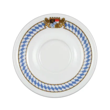 Zdjęcie Oryginalny porcelanowy spodek pod filiżankę do kawy 14,5 cm z Niemiec - Seltmann Weiden