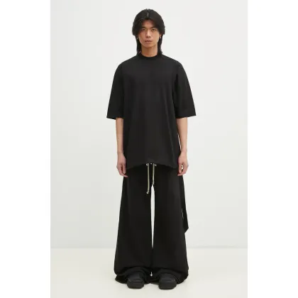 Zdjęcie Rick Owens t-shirt bawełniany Jumbo Ss T męski kolor czarny gładki DU01E3274.RIG