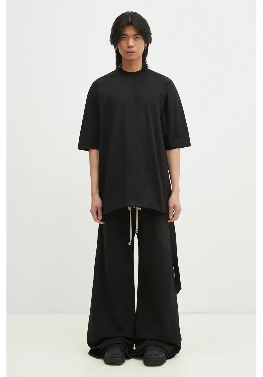 obrazek 1 Rick Owens t-shirt bawełniany Jumbo Ss T męski kolor czarny gładki DU01E3274.RIG
