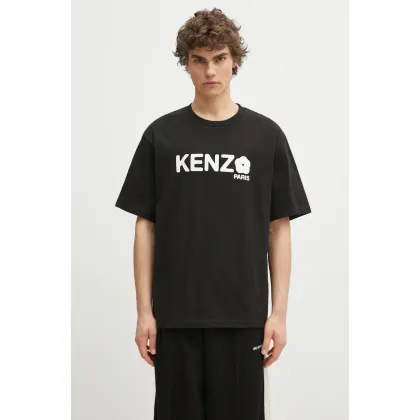 Zdjęcie Kenzo t-shirt bawełniany Boke Flower 2.0 męski kolor czarny z nadrukiem FF55TS4914SG.99J