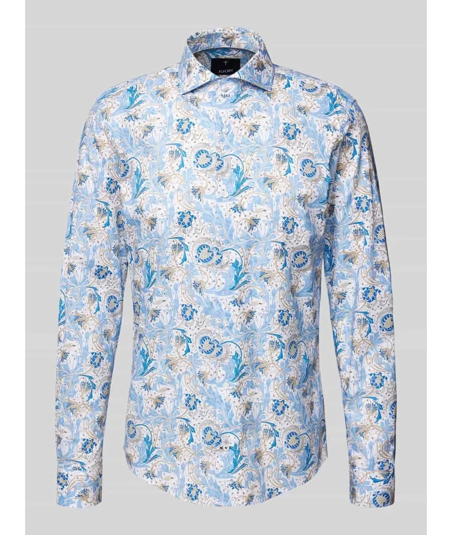 obrazek 1 Koszula biznesowa o kroju slim fit z kołnierzykiem typu cutaway model ‘Pares’