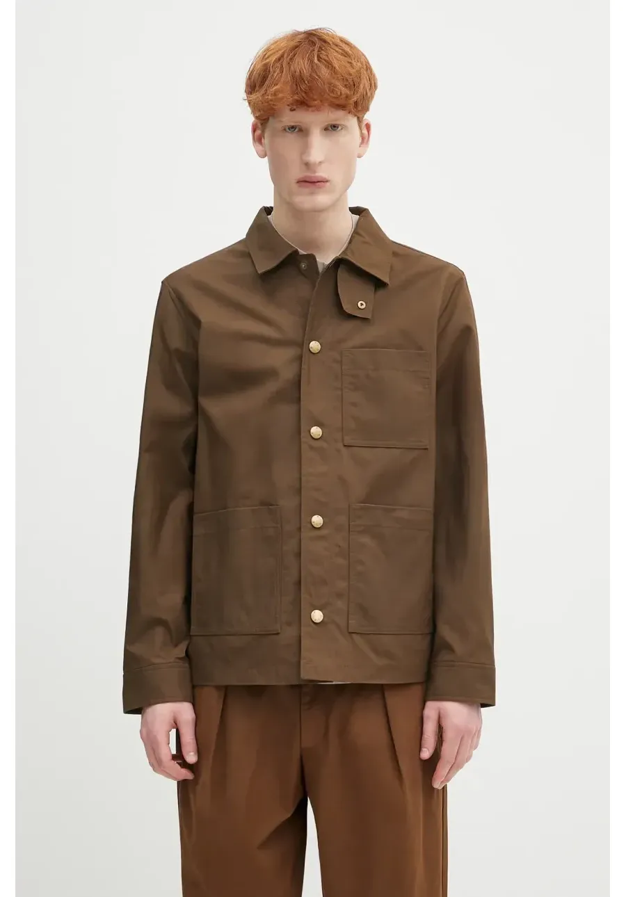 obrazek 1 A.P.C. kurtka bawełniana Blouson Gabriel kolor zielony przejściowa COERC.H02841