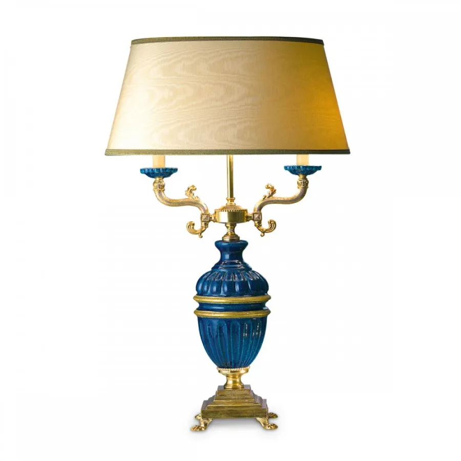 obrazek 1 Modna lampa stołowa z dwoma źródłami światła H.83xL.52xP.40 cm