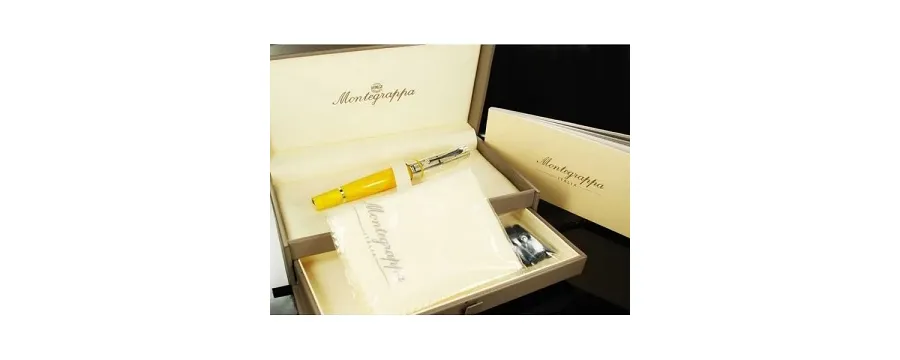 obrazek 6 Rollerball Pen Miya Argento Yellow Celluloid Montegrappa