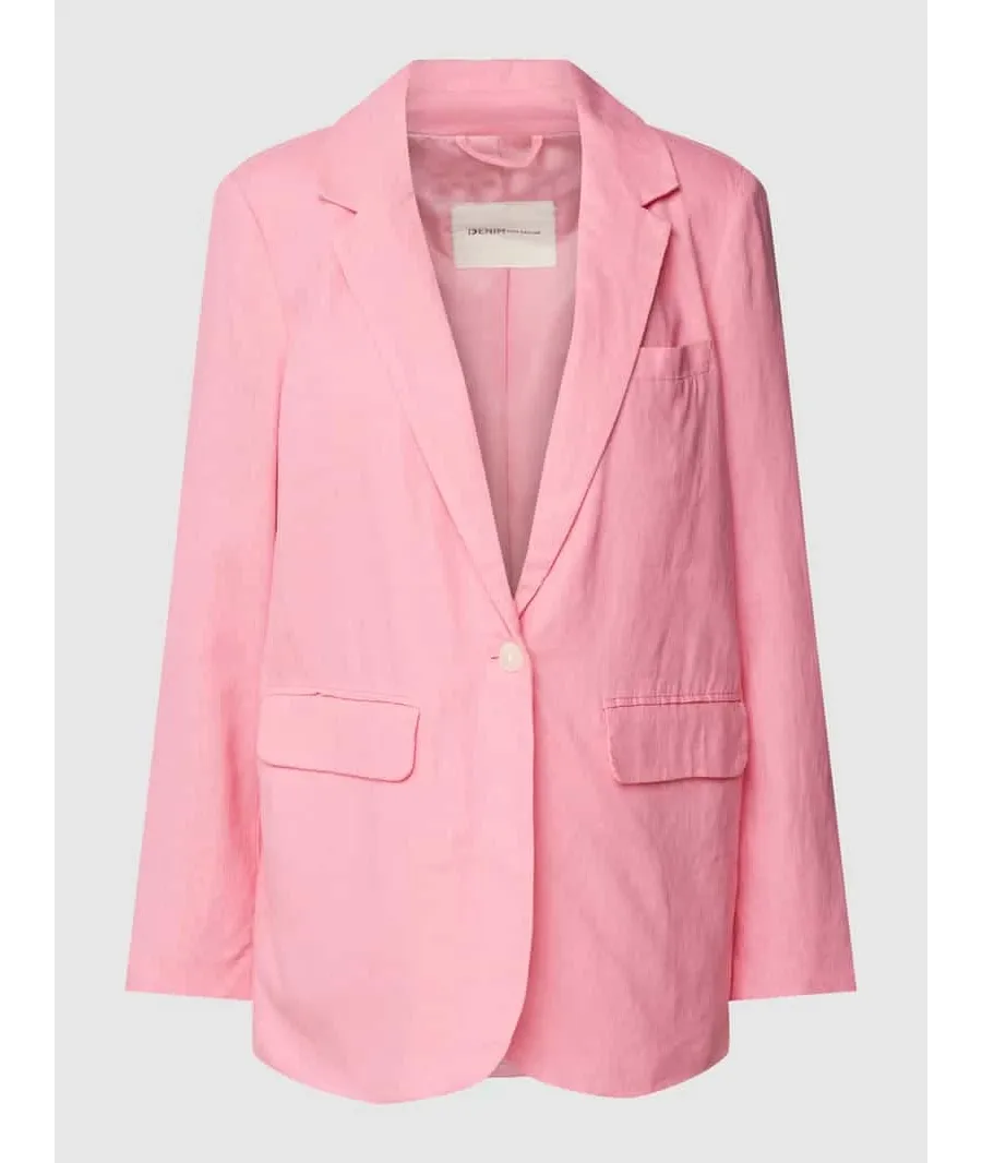 obrazek 1 Żakiet lniany z kołnierzem rewersowym