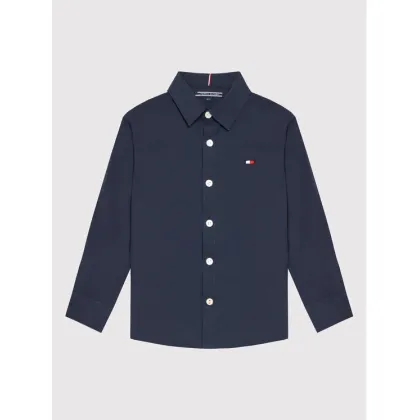 Zdjęcie Tommy Hilfiger Koszula Solid Poplin KB0KB06965 M Granatowy Slim Fit