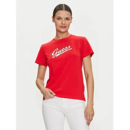 Zdjęcie Guess Jeans T-Shirt W4YI13 J1314 Czerwony Regular Fit