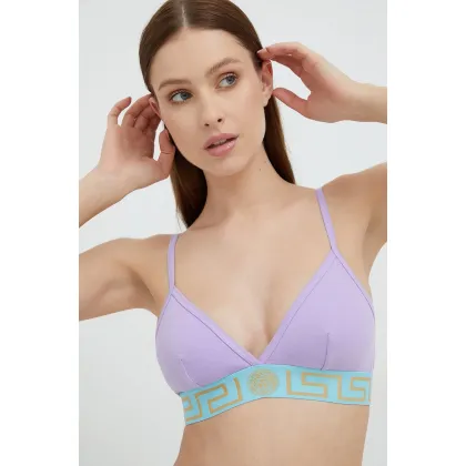 Zdjęcie Versace biustonosz kolor fioletowy gładki 1000656