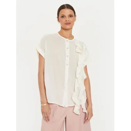 Zdjęcie ViCOLO Bluzka TB2815 Écru Regular Fit