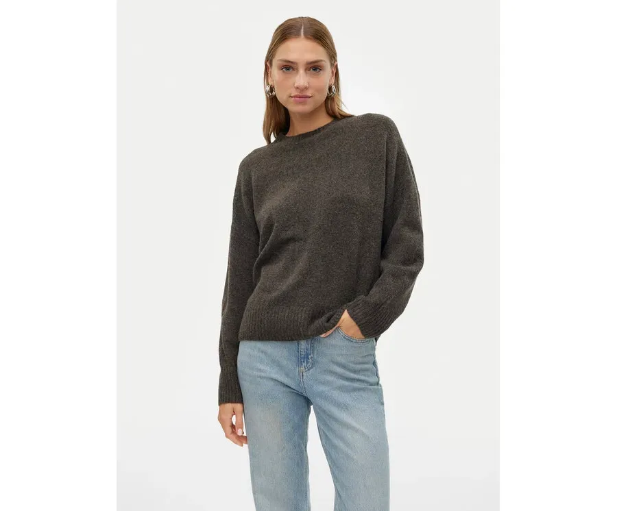 obrazek 1 Vero Moda Sweter Boom 10320463 Brązowy Loose Fit