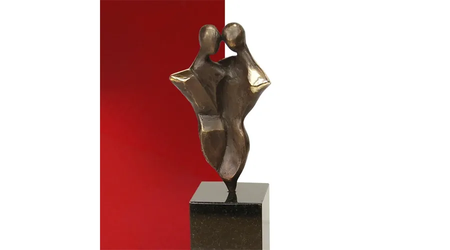 obrazek 2 Wyjątkowa statuetka z brązu "Pracujmy razem" - gustowny prezent na jubileusz firmy