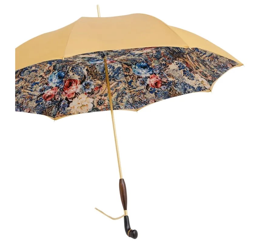 obrazek 7 Stylowy parasol damski w stylu vintage w kolorze beżowym – Pasotti