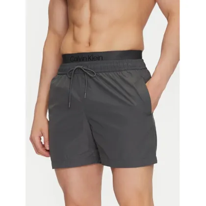 Zdjęcie Calvin Klein Swimwear Szorty kąpielowe KM0KM01104 Szary Regular Fit