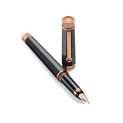 Zdjęcie Drogocenne Pióro Wieczne Rose Gold NeroUno Linea Crystal