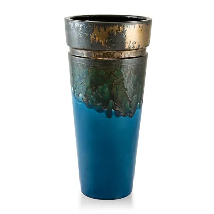 Picture Ceramic blue vase – Ahura