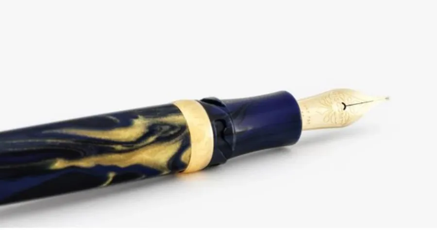 obrazek 2 Eleganckie pióro wieczne Medici Golden Blue na prezent