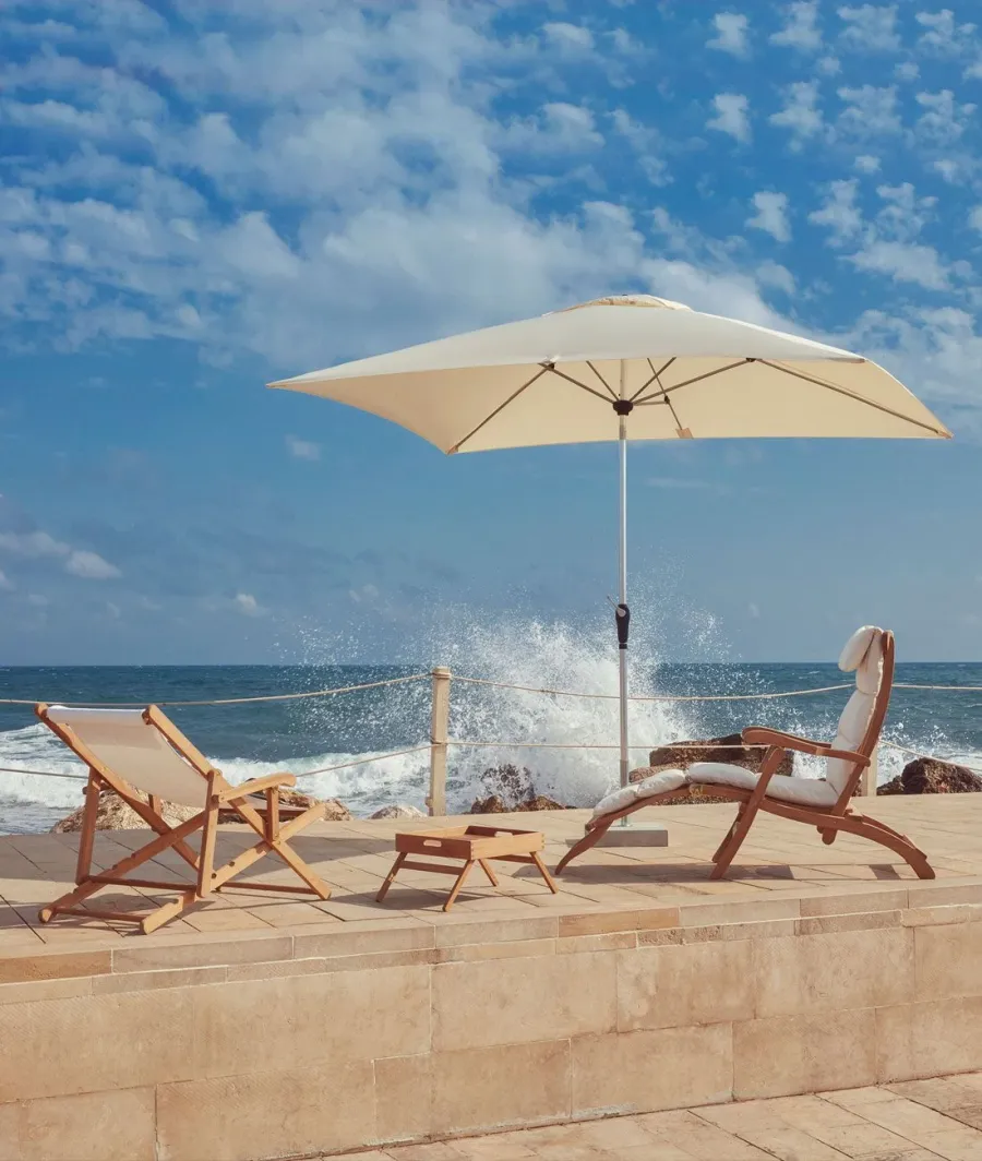 obrazek 2 Prostokątny biały parasol Lipari 300×200 cm