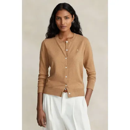 Zdjęcie Polo Ralph Lauren kardigan damski kolor beżowy lekki 211891672