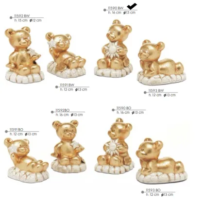 Picture A wonderful sitting bear with a sun and crystal eyes - Valle d'oro Patchi