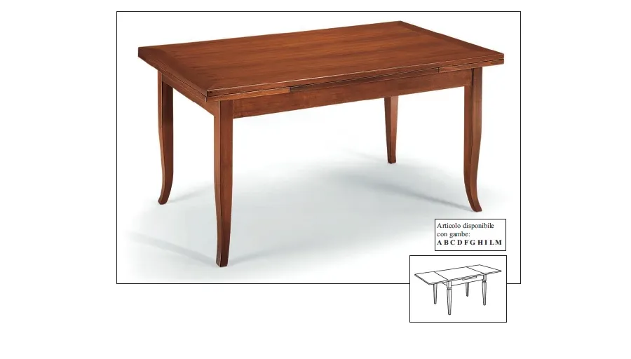 obrazek 1 Rozkładany stół dł. 160-240cm z Włoch - Fratelli Mirandola