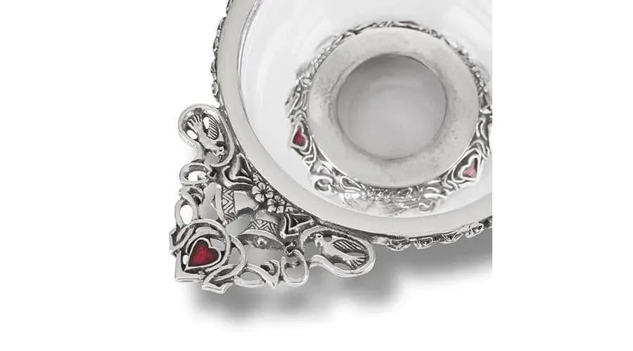 obrazek 2 Szklana ślubna czarka Quaich – oryginalny szkocki prezent