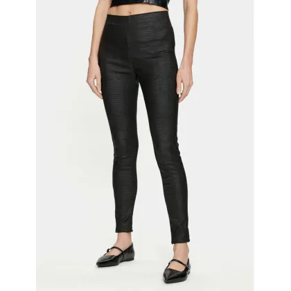 Zdjęcie Cream Spodnie z imitacji skóry Tabea 10610409 Czarny Slim Fit