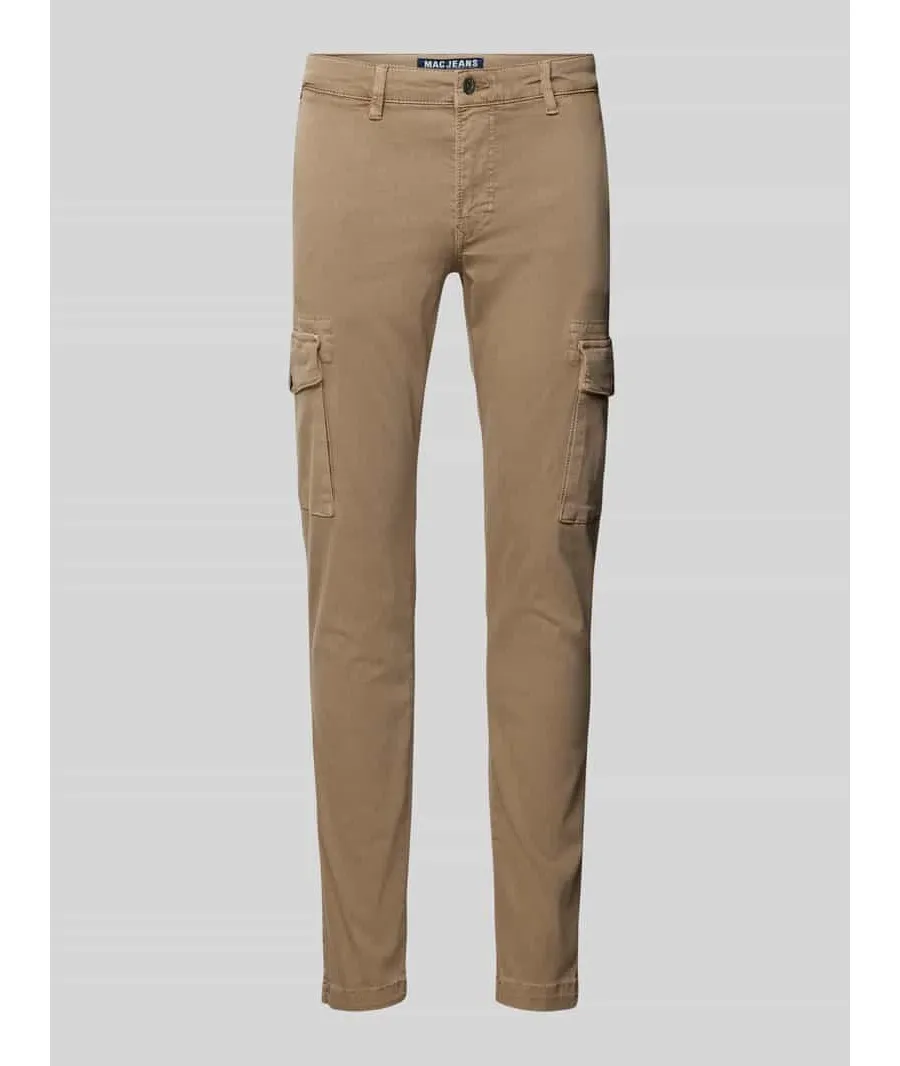 obrazek 1 Spodnie cargo o kroju tapered fit ze szlufkami na pasek model ‘Driver’