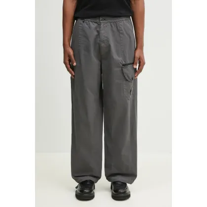 Zdjęcie C.P. Company spodnie bawełniane męskie kolor szary proste 18CMPA094A006475G