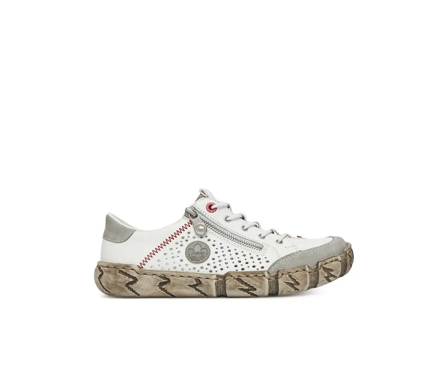 obrazek 1 Rieker Sneakersy L0355-80 Biały