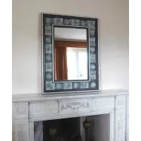 Picture A unique Italian mirror with wavy squares in the Renaissance style