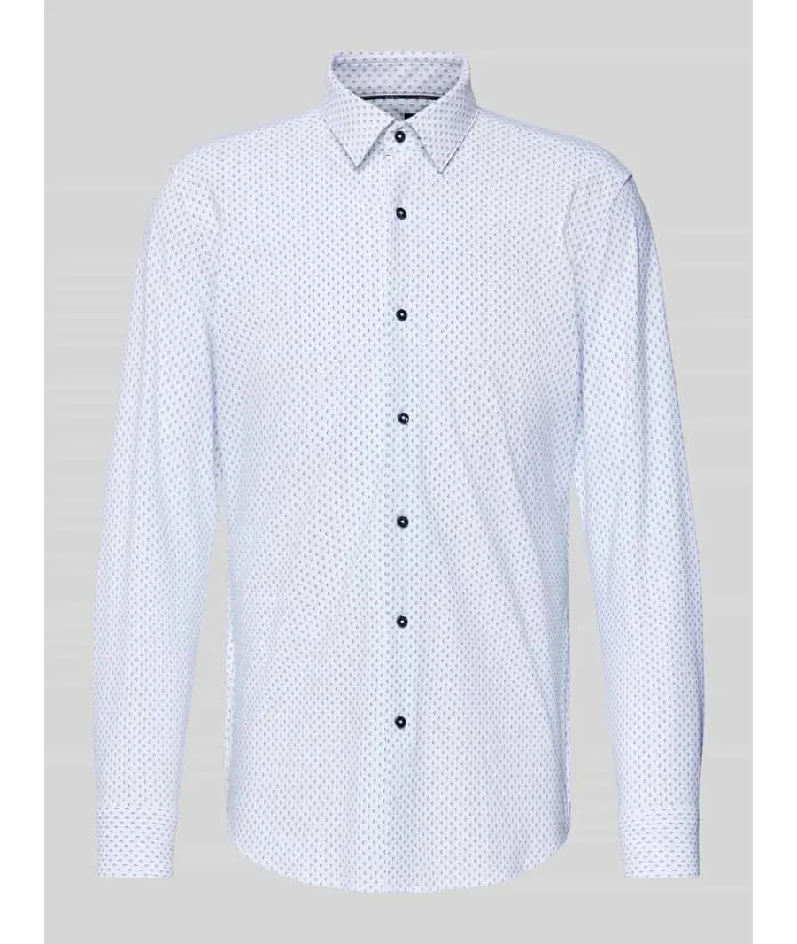 obrazek 1 Koszula biznesowa o kroju slim fit z kołnierzykiem typu kent model ‘Hank’