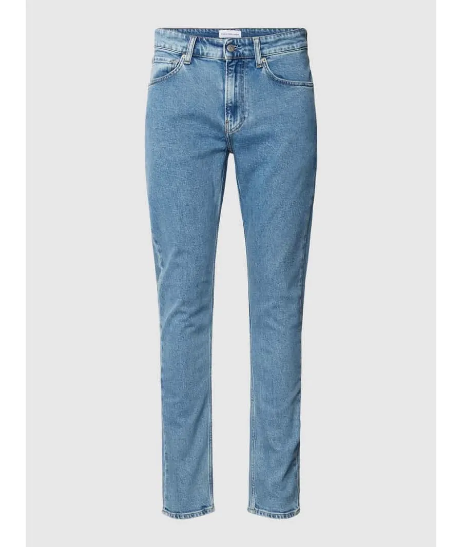 obrazek 1 Calvin Klein Jeans Jeansy J30J323690 Niebieski Slim Taper Fit