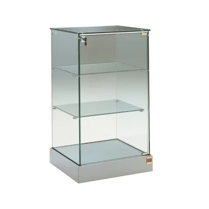 Picture Elegant display case made of tempered glass for a shop or boutique