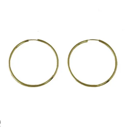 Zdjęcie Duże okrągłe kolczyki z ukrytym haczykiem średnica 32mm.