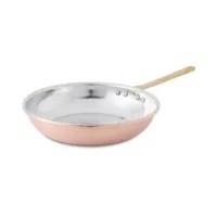 Zdjęcie Patelnia z rączką z gładkiej miedzi ocynkowanej ø 32 cm - Cu Artigiana