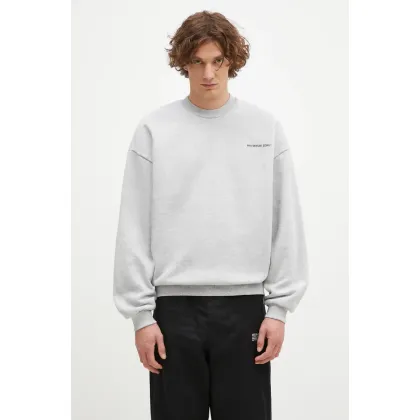 Zdjęcie MKI MIYUKI ZOKU bluza Uniform Crewneck Sweat męska kolor szary z nadrukiem UNIFORM.CREWNECK.SWEAT