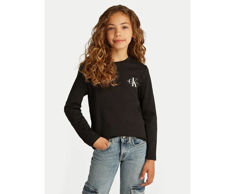 obrazek 1 Calvin Klein Jeans Bluzka IU0IU00677 Czarny Regular Fit