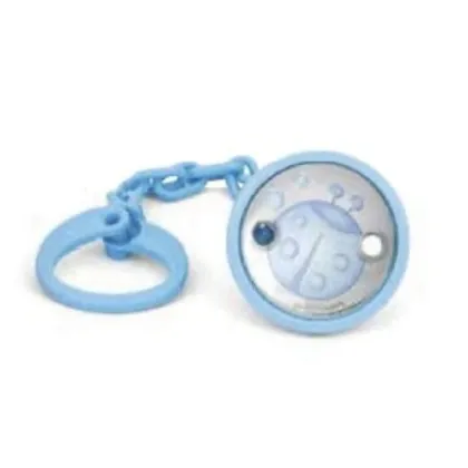 Picture A unique blue baby pacifier holder