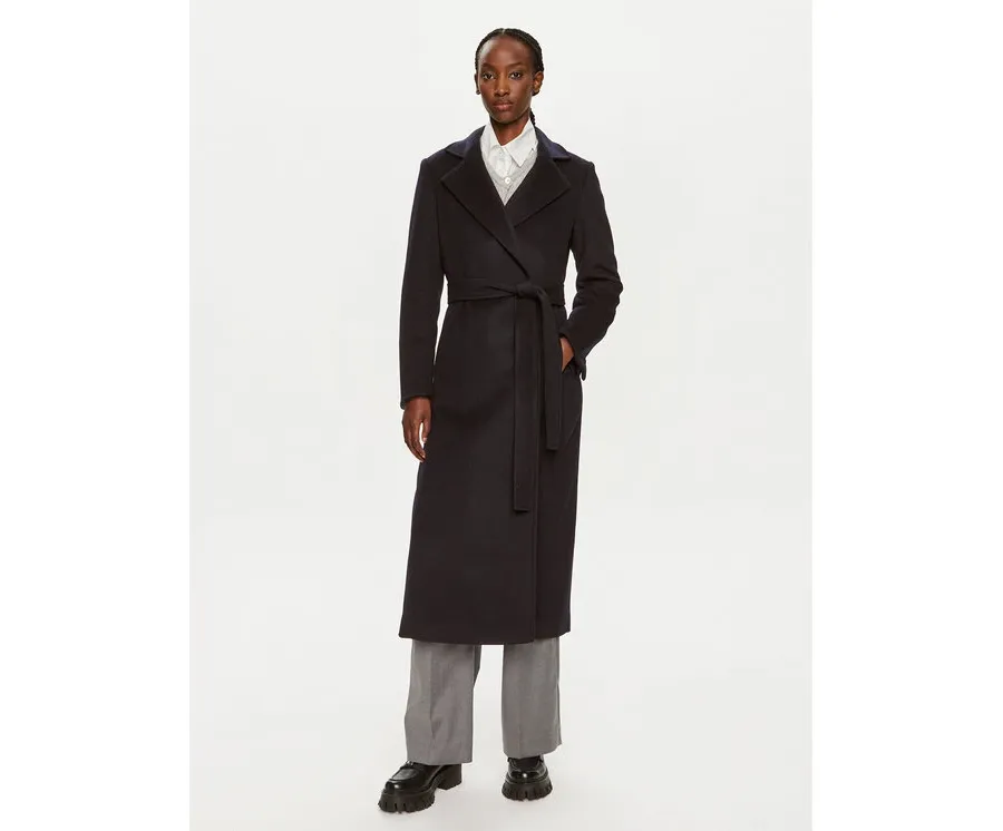 obrazek 1 MAX&Co. Płaszcz wełniany Longrun 2428016034200 Granatowy Regular Fit