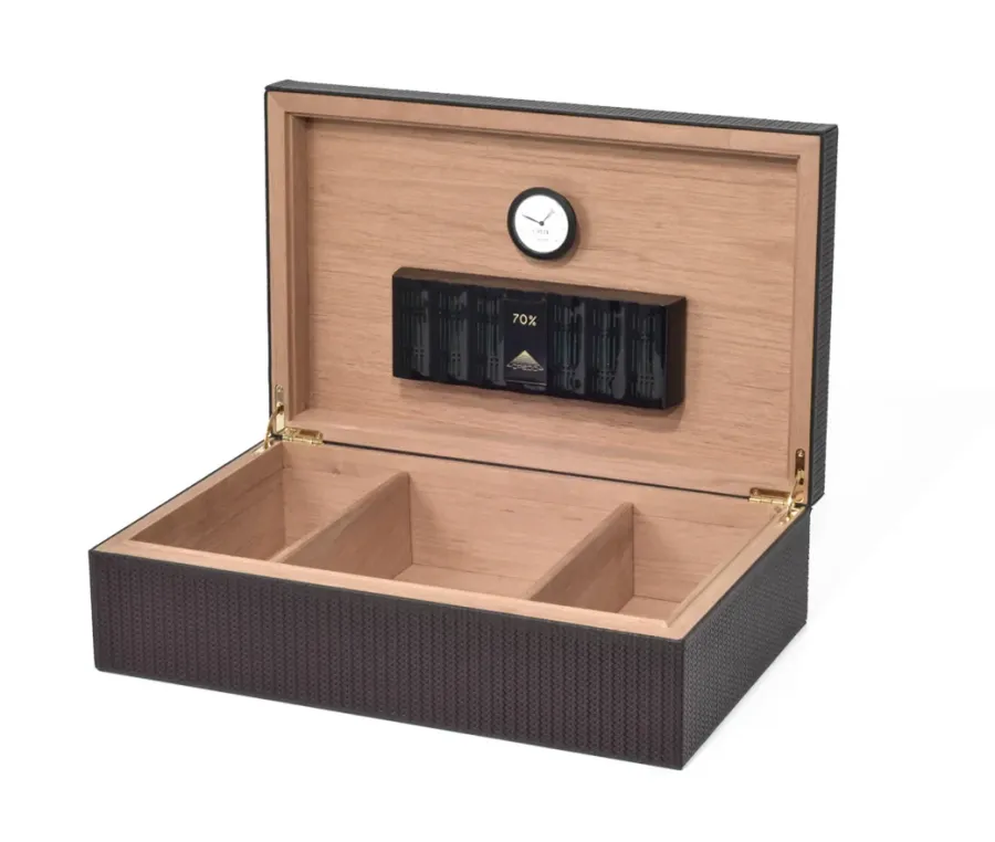 obrazek 1 Wspaniały humidor pokryty skórą