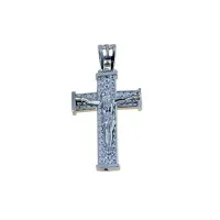 Picture Men's cross made of white gold, 28x20mm