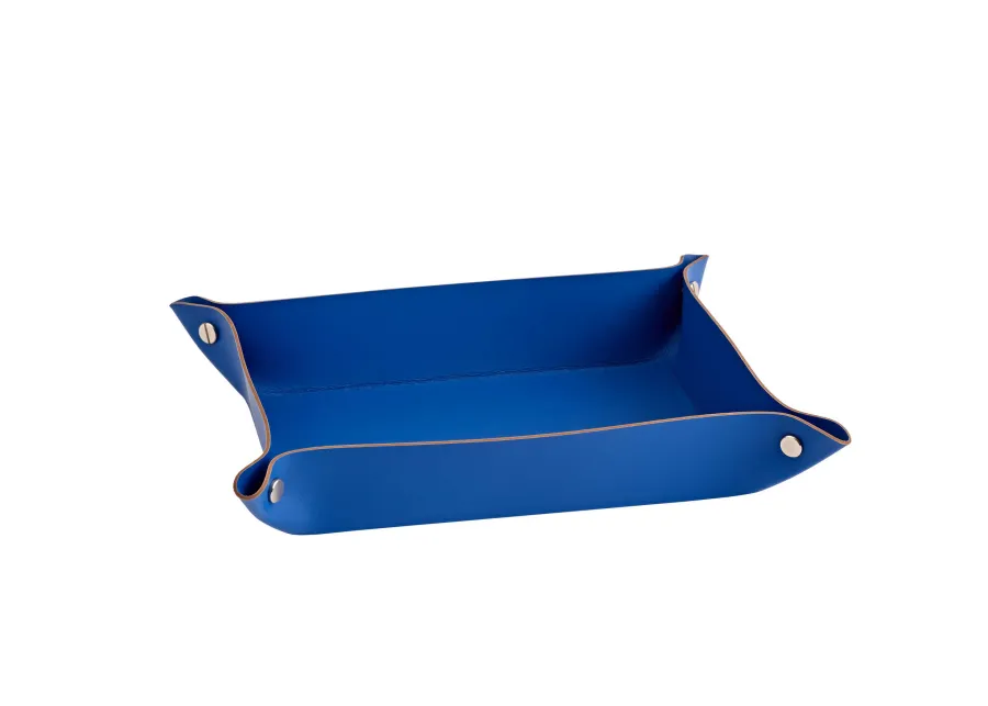 obrazek 1 Luksusowa skórzana tacka w kolorze błękitu Majorelle